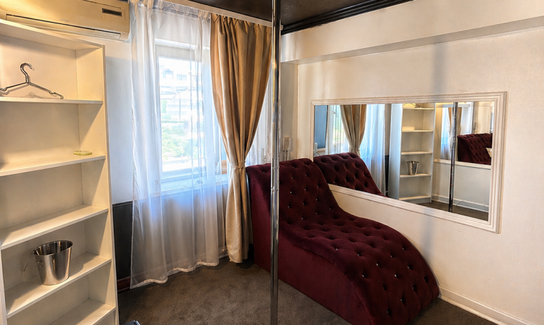 Deluxe room PURPLE 6 cu balcon si bara de dans